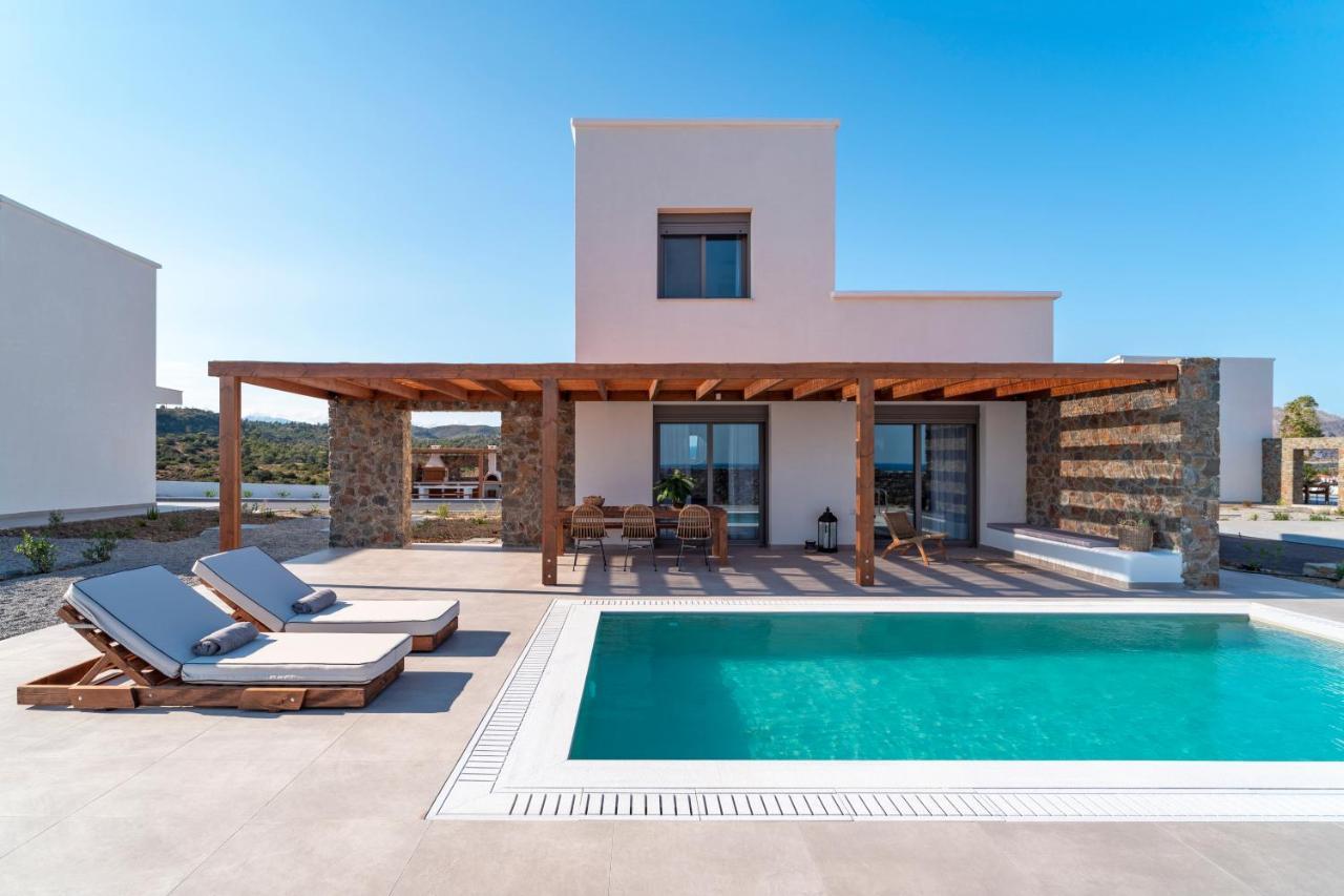 Terra D'Oro Sea View Villa With Private Pool Kiotari Exterior photo
