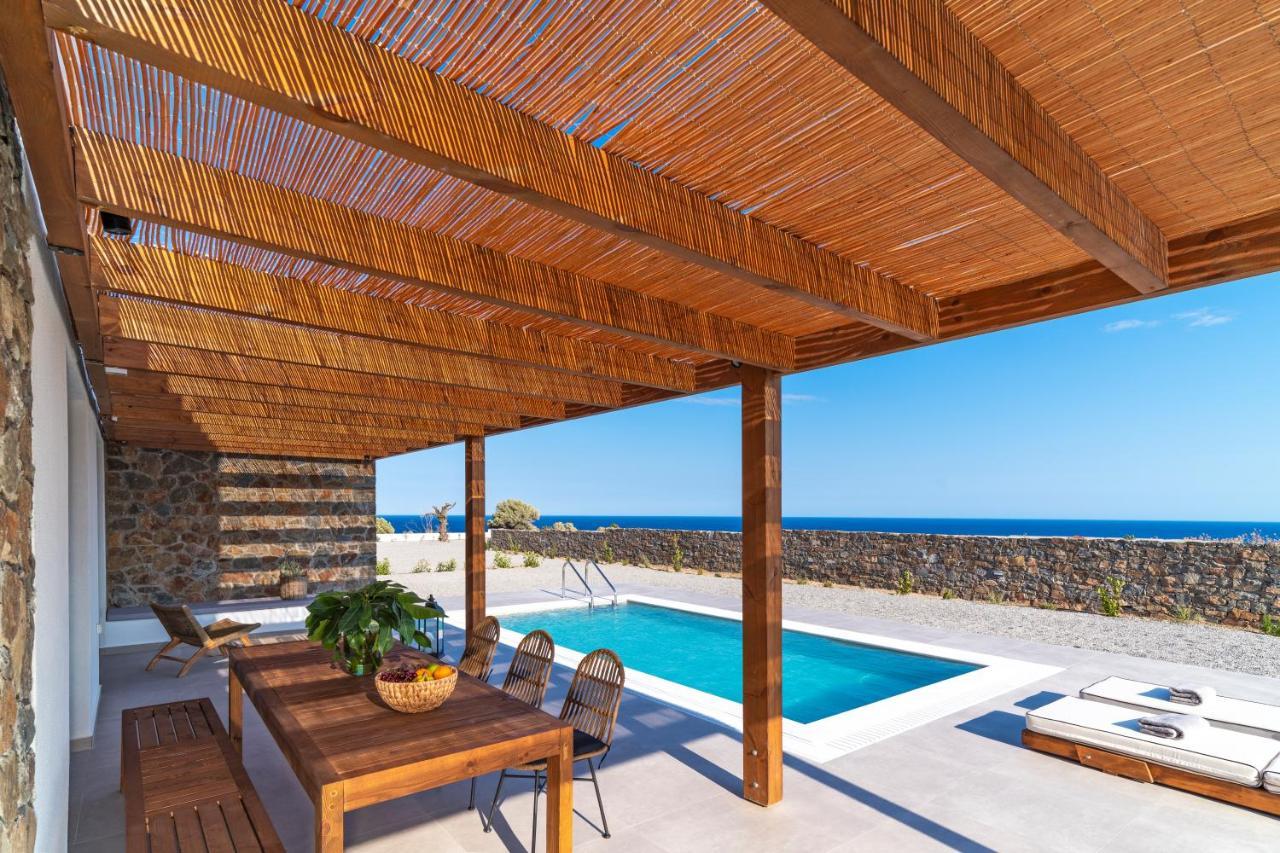 Terra D'Oro Sea View Villa With Private Pool Kiotari Exterior photo