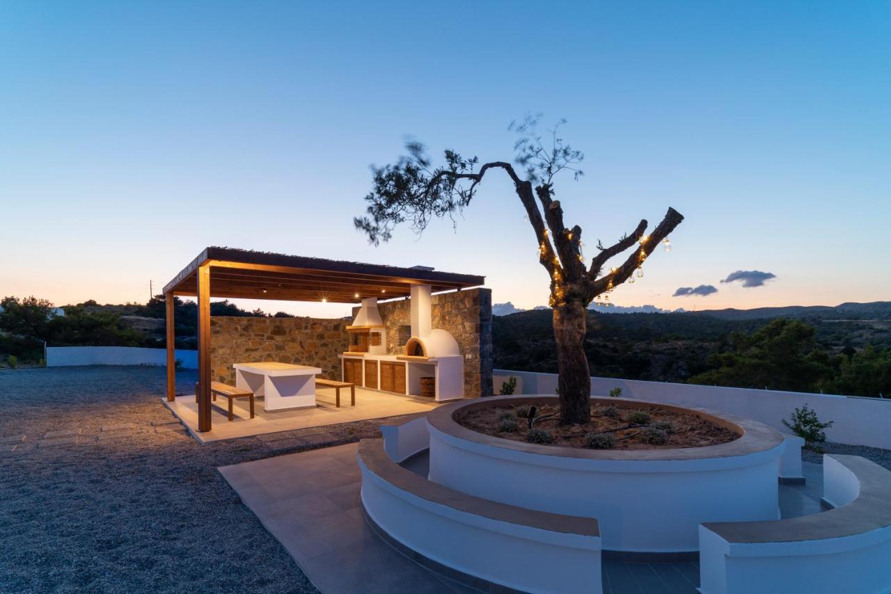 Terra D'Oro Sea View Villa With Private Pool Kiotari Exterior photo